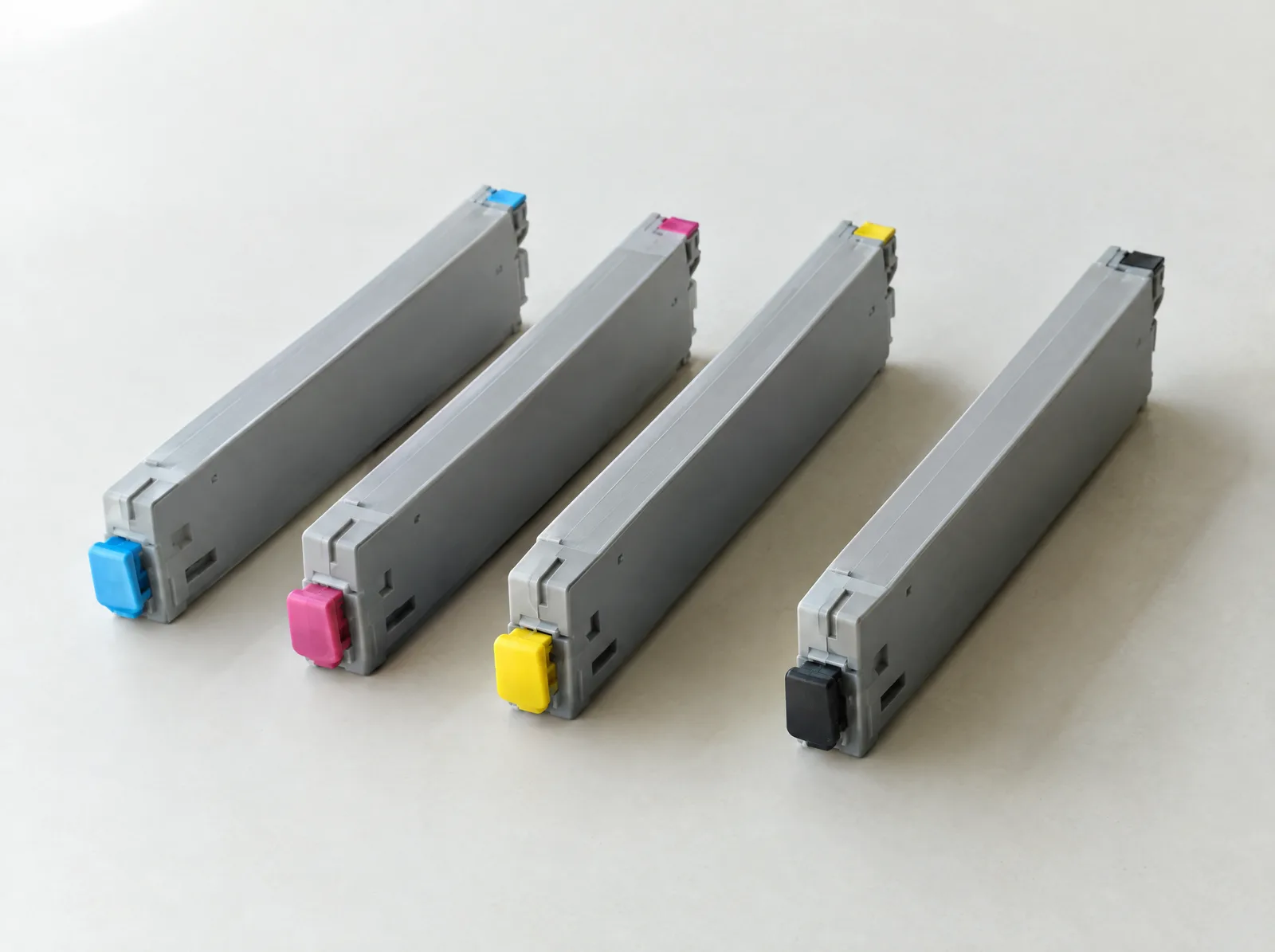 CMYK ink cartridges for a wide-format latex printer (representative image)
